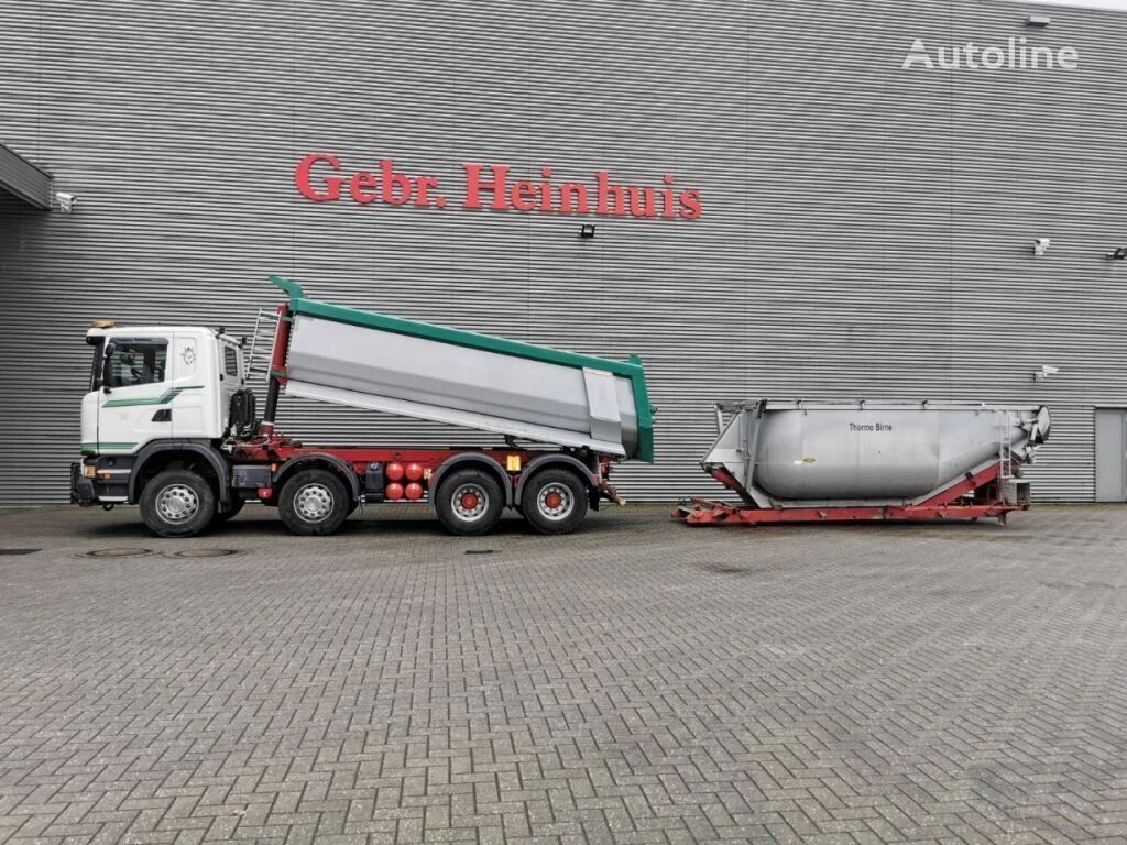 Scania G410 8x4 Euro 6 Wechselaufbau Hardox Mulden Kipper Meiller Aspha