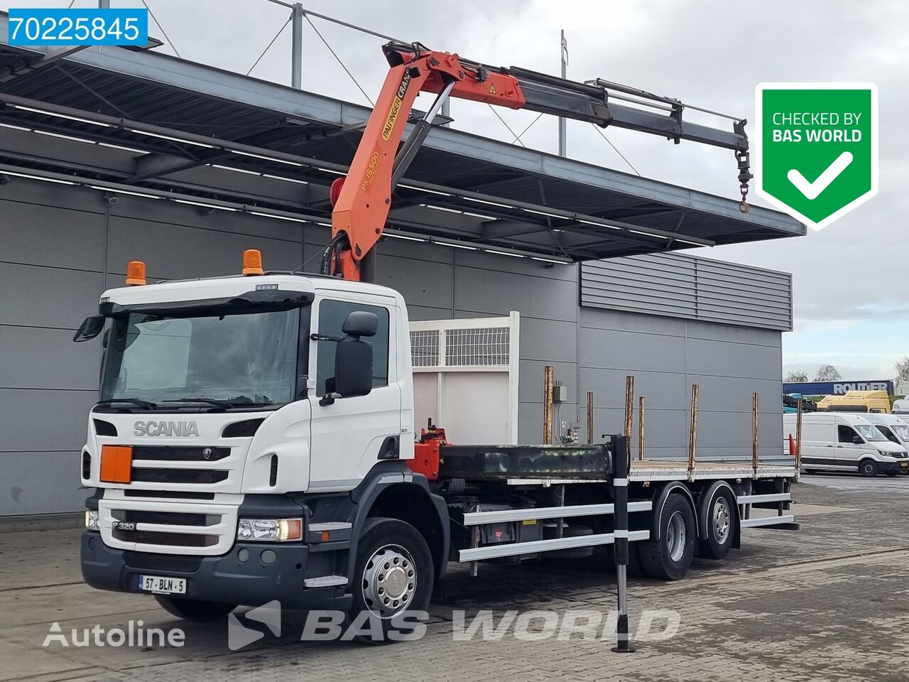 Scania P320 6X2 6x2 4 Palfinger PK15500 Crane Kran Euro 6 Pritsche LKW