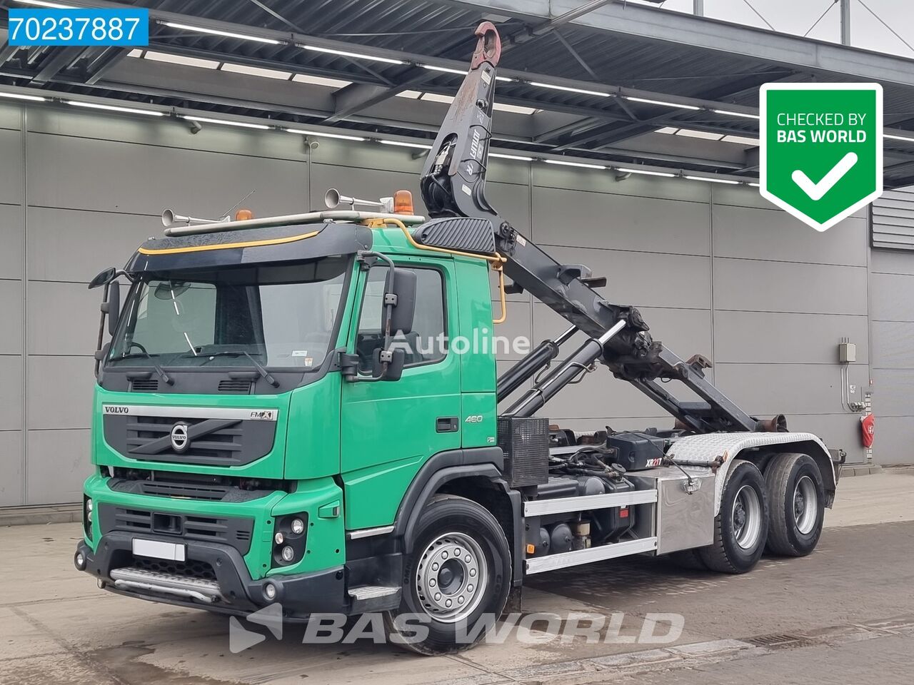 Volvo Fmx 460 6x4 Hiab Multilift Xr21t55 Veb Steelsuspension Euro 5 Abrollkipper Kaufen