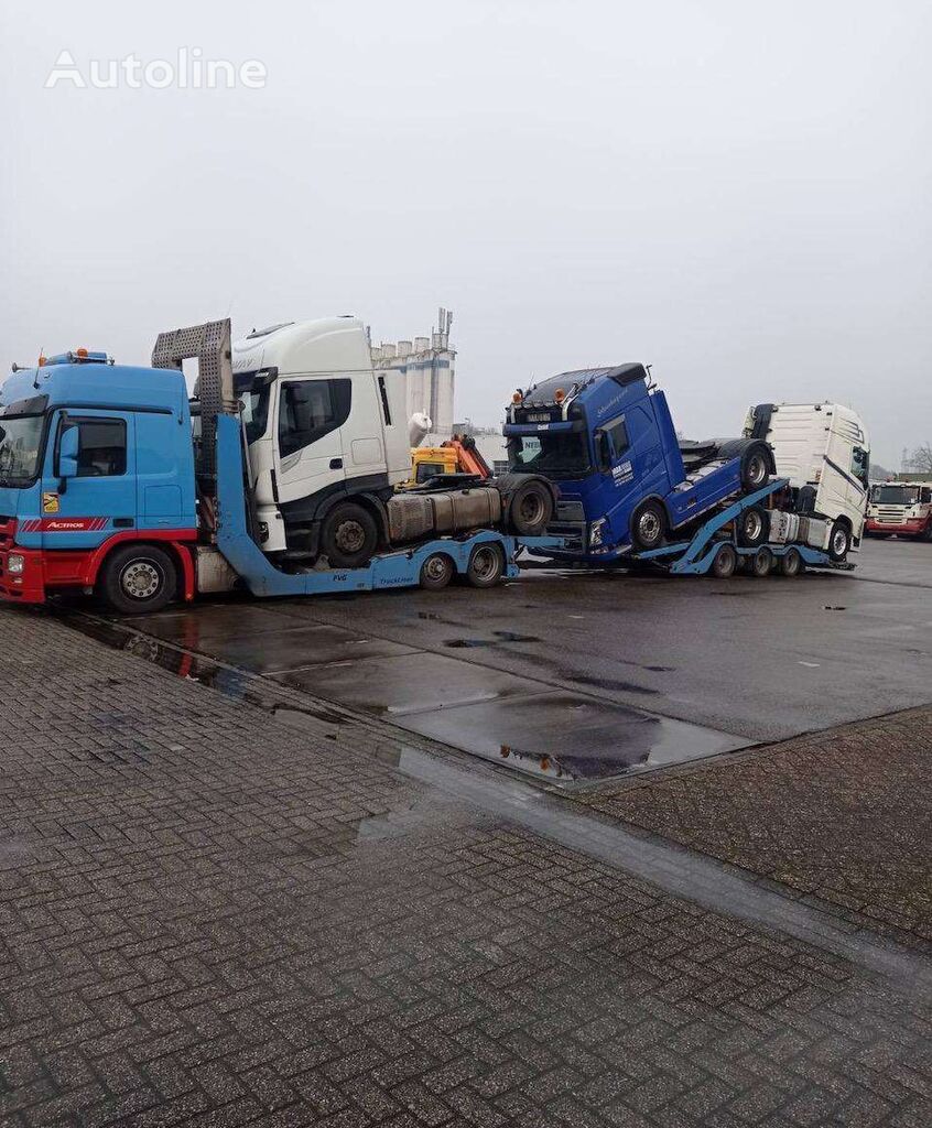 Mercedes-Benz Trucks and special technique transportation by specialized truck Autotransporter