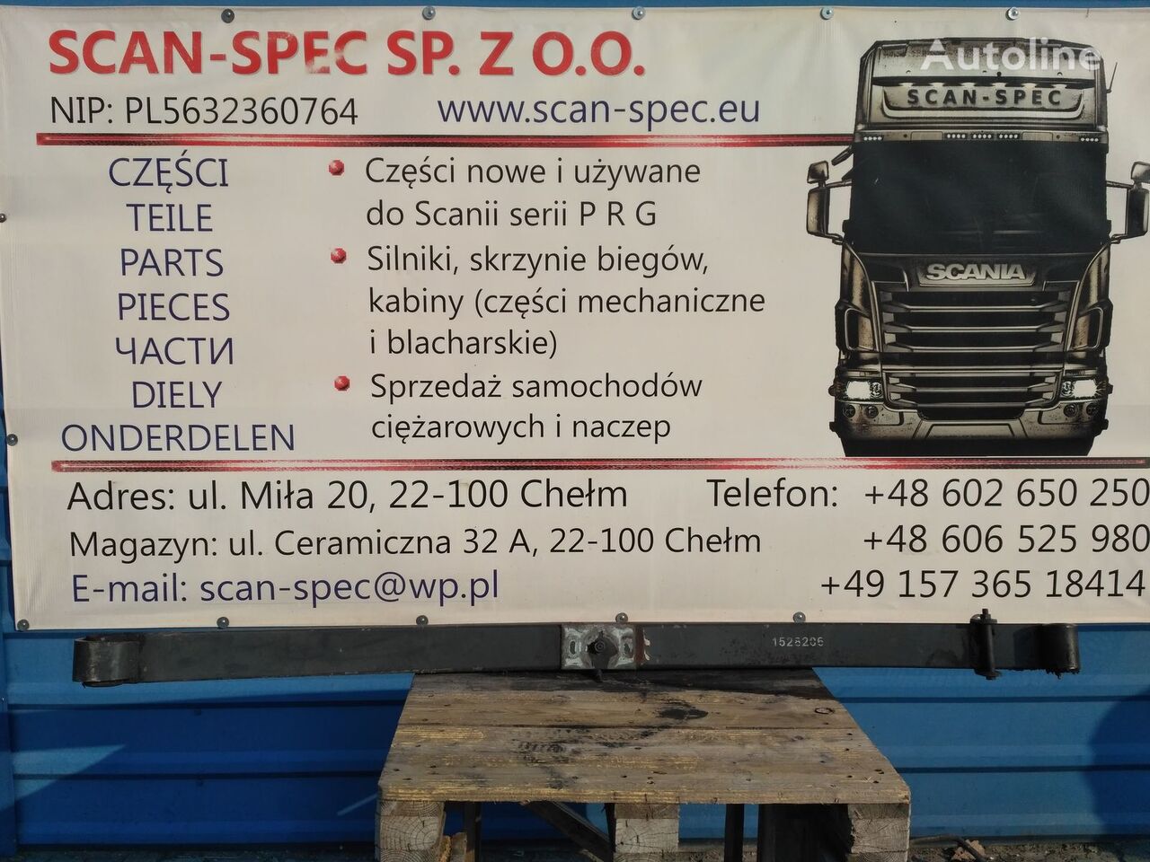 Scania 1528206 Blattfeder für Scania P R G T Sattelzugmaschine