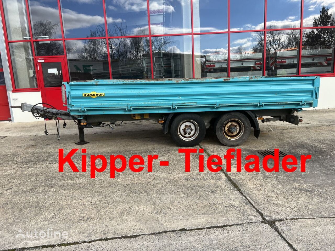 Humbaur HTK 10 50 24 Tandem 3- Seiten- Kipper- Tieflader Kippanhänger