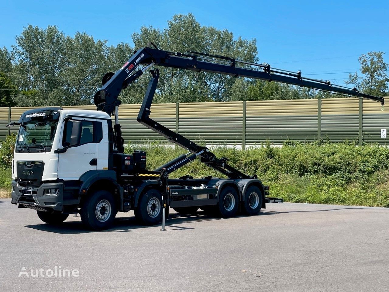 Man Tgs X Abrollkipper Kran Hiab Kaufen Deutschland Porta Westfalica Jf