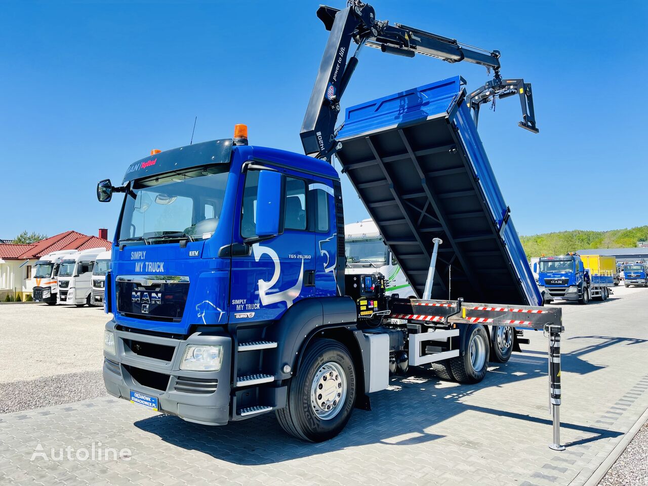 Man Tgs Tgx E Kiper Hds Dzwig Kran X X Muldenkipper Kaufen Polen