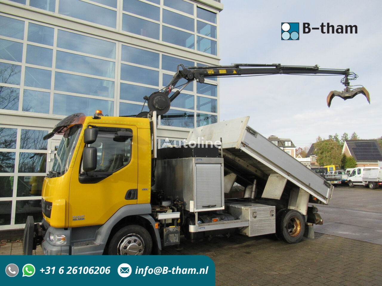 Daf Lf Eev Kipper Hiab D Rf Kran Crane Muldenkipper Kaufen Niederlande Rheden Jl