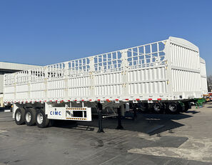 neue CIMC 3 Axle 60 Ton Fence Cargo Truck Trailer for Sale - Z Plattform Auflieger