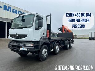 Renault KERAX 430 DXi 8X4 GRUA PALFINGER PK23500 Pritsche LKW