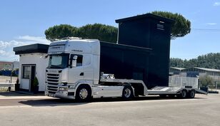 SCANIA R 420 Sattelzugmaschine + Autotransporter Auflieger
