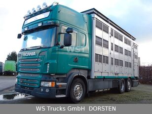 Scania R 440 Topline KABA 3 Stock Hubdach Viehtransporter LKW